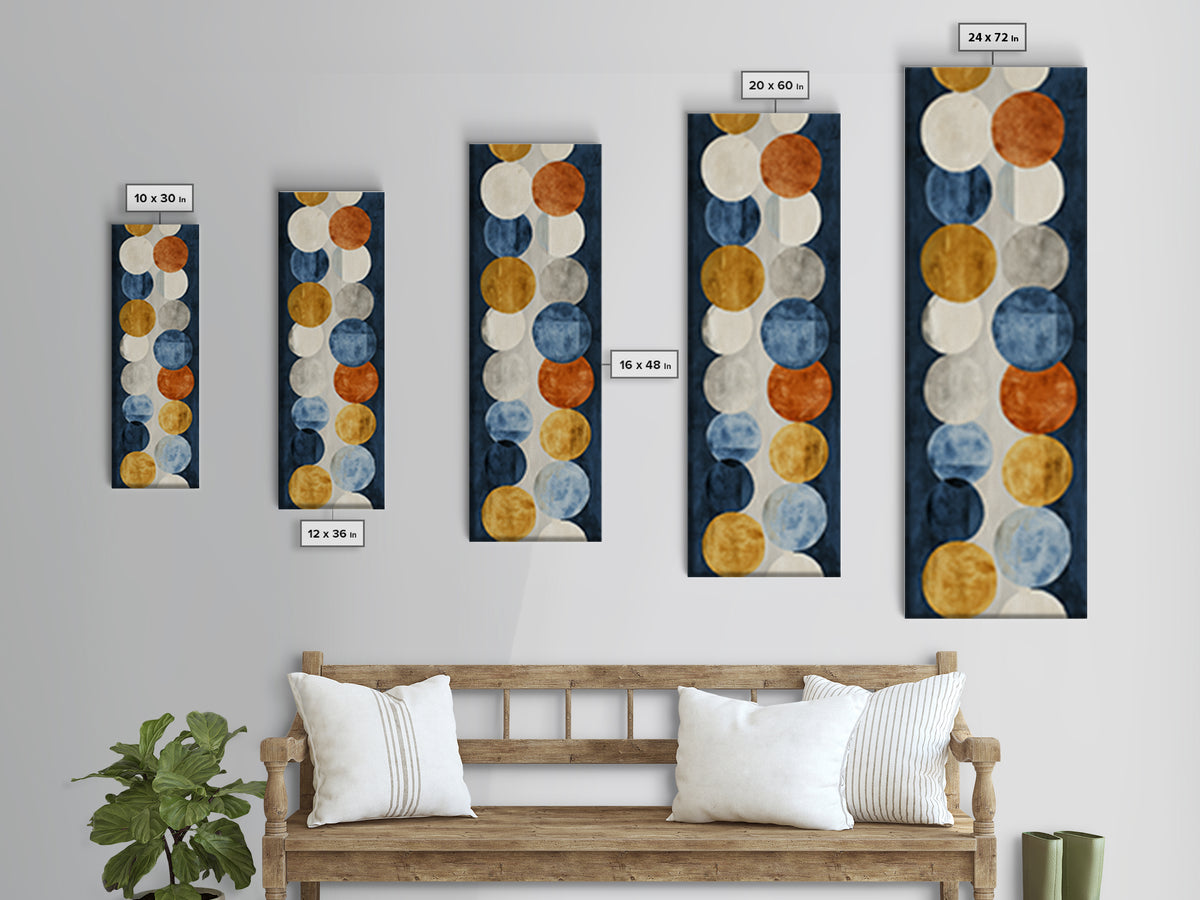 Single Brushstroke Circle Canvas Print, Minimalist Art, Boho Decor, Living Room Decor, Oil Painting, Minimal, Digital Prints, MIN-1x3-82