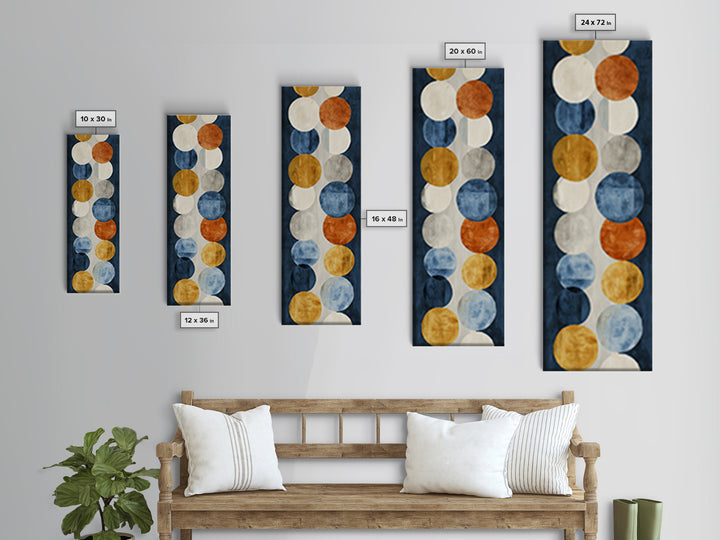 Single Brushstroke Circle Canvas Print, Minimalist Art, Boho Decor, Living Room Decor, Oil Painting, Minimal, Digital Prints, MIN-1x3-82