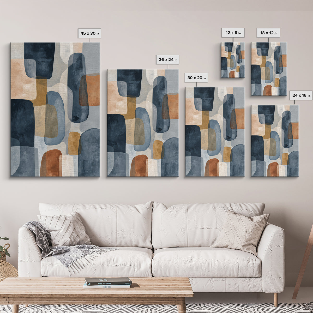 Quiet Stone Stack Canvas Print, Minimalist Art, Abstract Art, Living Room Decor, Minimal, Modern Art, Minimalist Wall Art, MIN-2x3-67