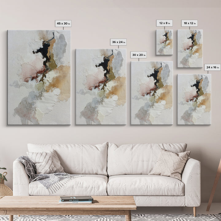 Small Cloud Study Canvas Print, Minimalist Art, Living Room Decor, Minimal, Modern Decor, Fine Art Print, Statement Artwork, MIN-2x3-77
