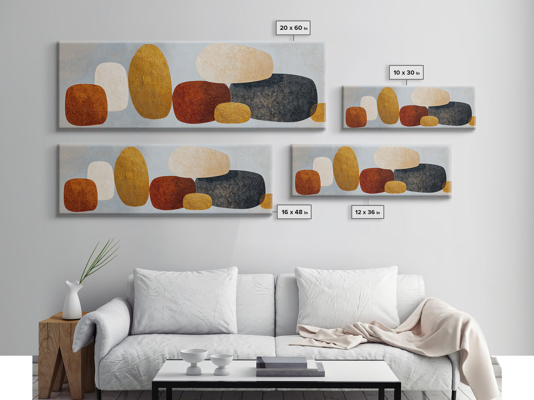 Quiet Stone Stack Canvas Print, Minimalist Art, Fine Art Print, Living Room Decor, Abstract Art, Minimal, Wall Decor, MIN-3x1-3