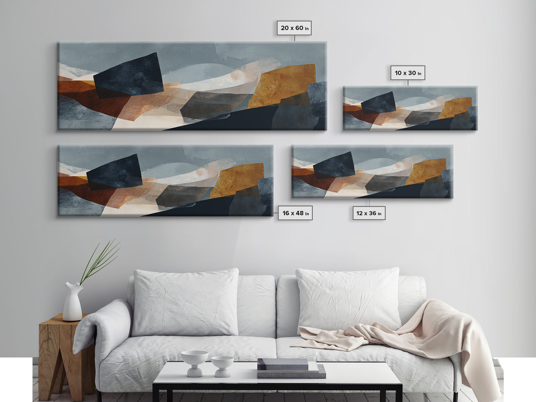 Quiet Stone Stack Framed Canvas Print, Minimalist Art, Art Print, Living Room Decor, Fine Art, Minimal, Abstract Wall Art, MIN-3x1-51