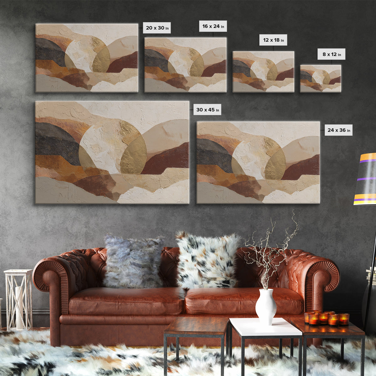 Two Overlapping Organic Shapes Framed Canvas Print, Minimalist Art, Art Prints, Living Room Decor, Fine Art, Minimal, MIN-3x2-47
