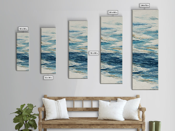Whale Tail Rising from Misty Ocean Canvas Print, Marine Life Art, Marine Life, Living Room Decor, Fine Art, Marine, Art Print, MLA-1x3-86