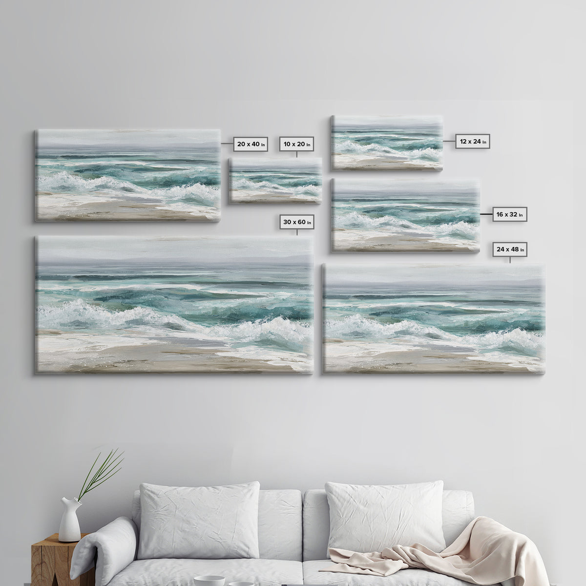 Orca Beneath Northern Lights Framed Canvas Print, Marine Life Art, Textured Painting, Living Room Decor, Fine Art, Marine, MLA-2x1-28