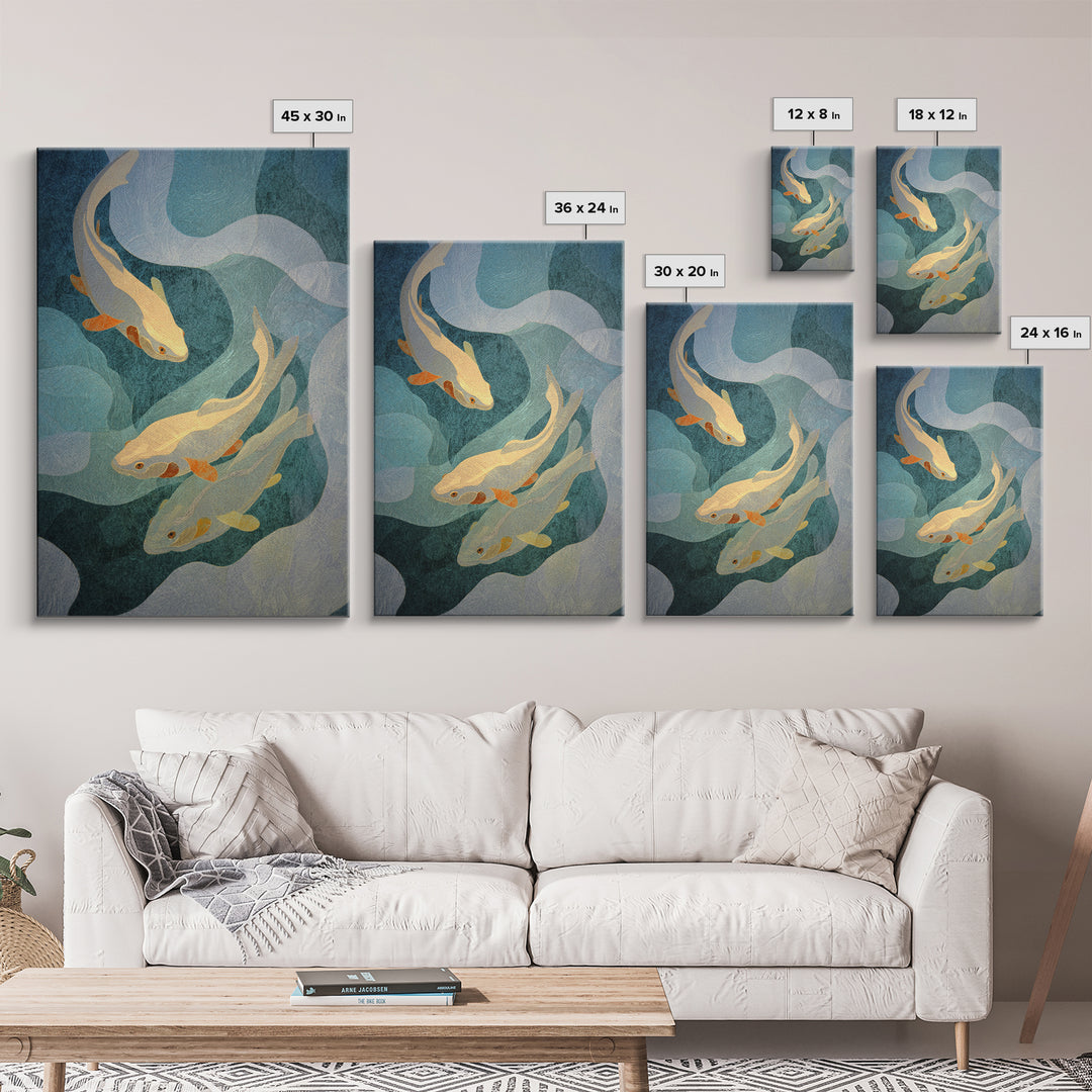 Dolphins Leaping Through Sunlit Waves Canvas Print, Marine Life Art, Coastal Home Decor, Living Room Decor, Fine Art, Marine, MLA-2x3-39