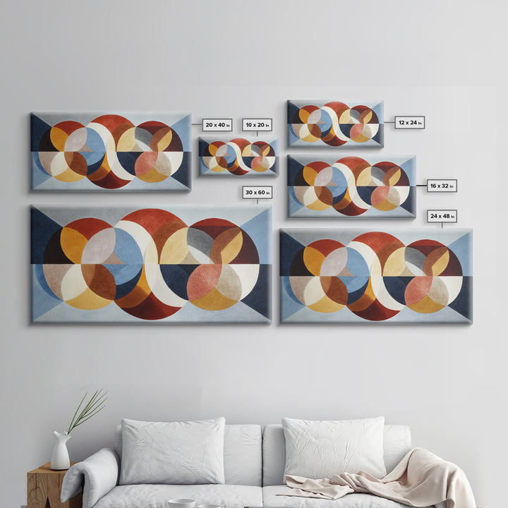 Retro Cocktail Glasses Canvas Print, Midcentury Modern Art, Digital Art, Living Room Decor, Abstract Art, Retro, MMA-2x1-98