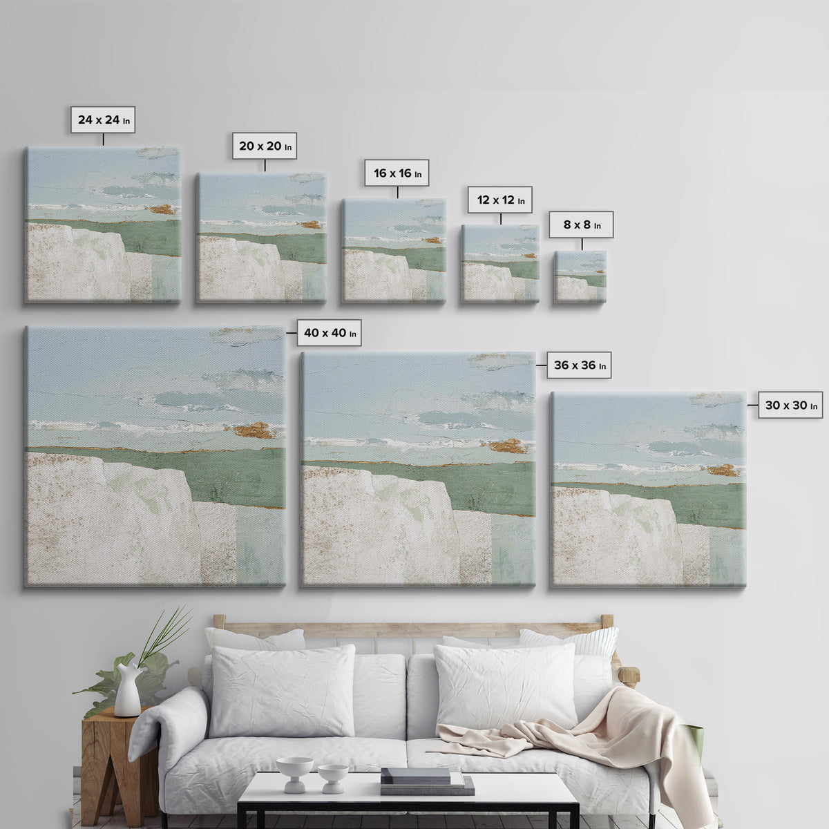 Clean Geometric Composition Canvas Print, Medical Office Art, Anatomy Poster, Office Decor, Abstract Art, Calm, Modern Decor, MOA-1x1-10