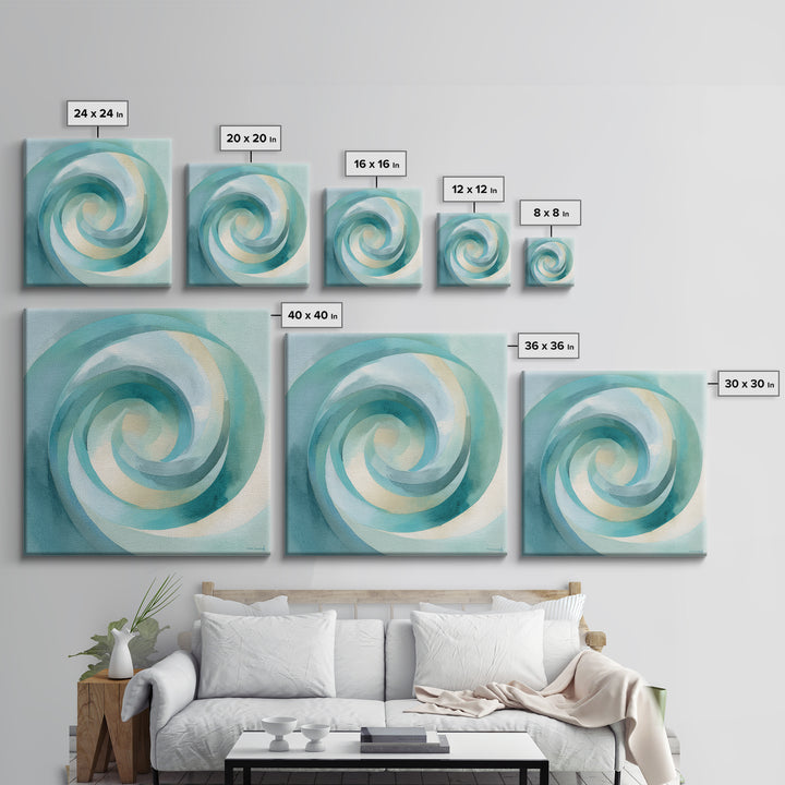 Abstract Healing Spiral Canvas Print, Medical Office Art, Printable Card, Office Decor, Abstract Art, Calm, School Nurse Art, MOA-1x1-15