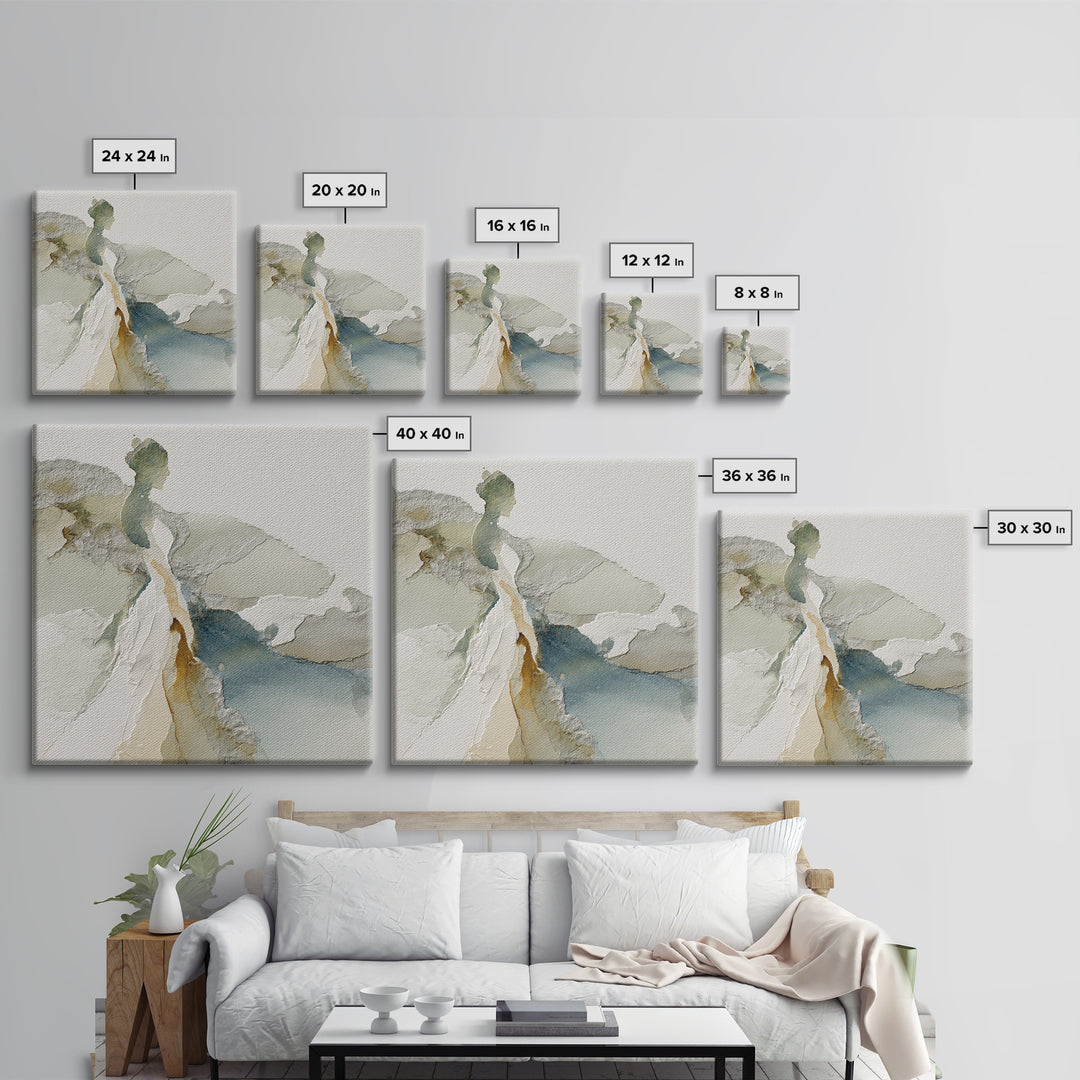 Simple Line Figure Canvas Print, Medical Office Art, Anatomy Wall Art, Office Decor, Fine Art, Calm, Neuroscience Art, MOA-1x1-18