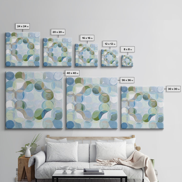 Abstract Cells and Circles as Soothing Pattern Canvas Print, Medical Office Art, Science Art, Office Decor, Abstract Art, Calm, MOA-1x1-5