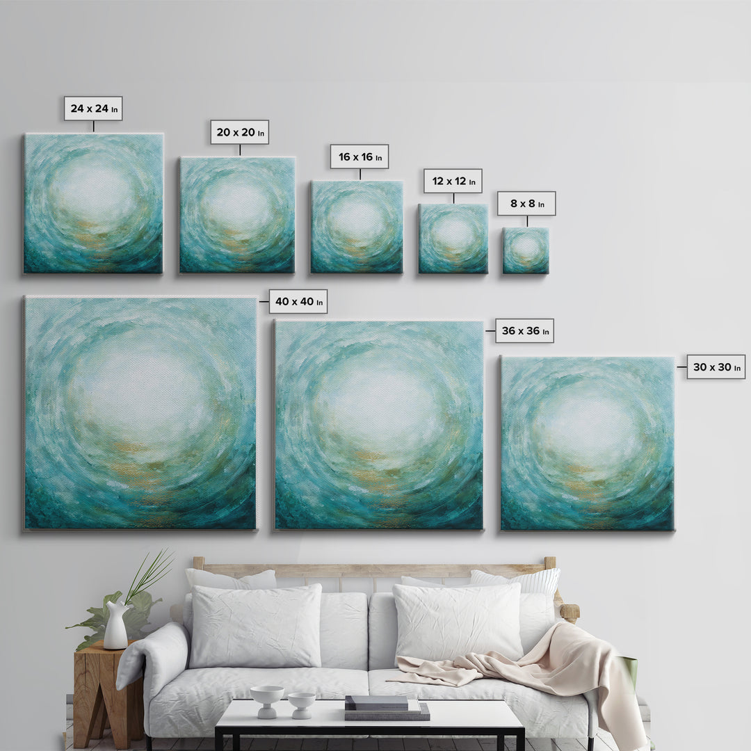 Abstract Healing Spiral Framed Canvas Print, Medical Office Art, Medical School, Office Decor, Fine Art, Calm, Minimalist Decor, MOA-1x1-63