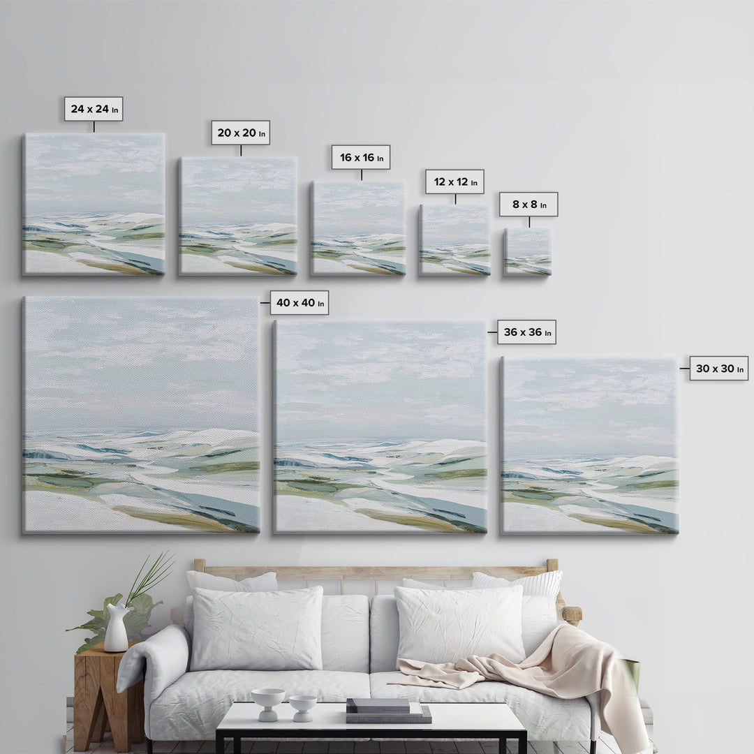 Large Neutral Landscape Framed Canvas Print, Medical Office Art, Brain Poster, Office Decor, Fine Art, Calm, Medical School, MOA-1x1-64