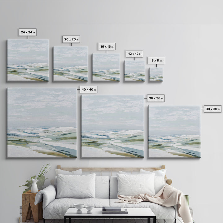 Large Neutral Landscape Framed Canvas Print, Medical Office Art, Brain Poster, Office Decor, Fine Art, Calm, Medical School, MOA-1x1-64