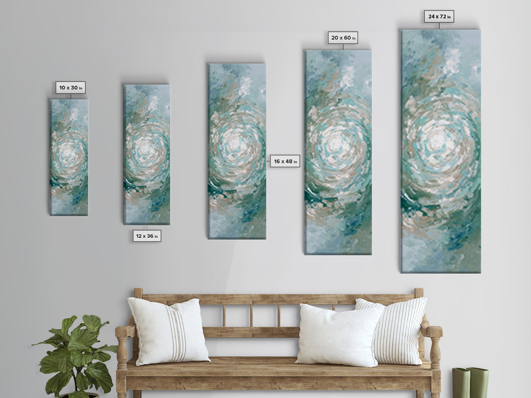 Abstract Healing Spiral Canvas Print, Medical Office Art, Office Decor, Abstract Art, Calm, Anatomy Wall Art, MOA-1x3-27