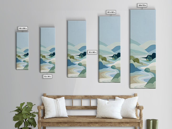 Simple Line Figure Framed Canvas Print, Medical Office Art, Heart Anatomy Print, Office Decor, Oil Painting, Calm, MOA-1x3-30