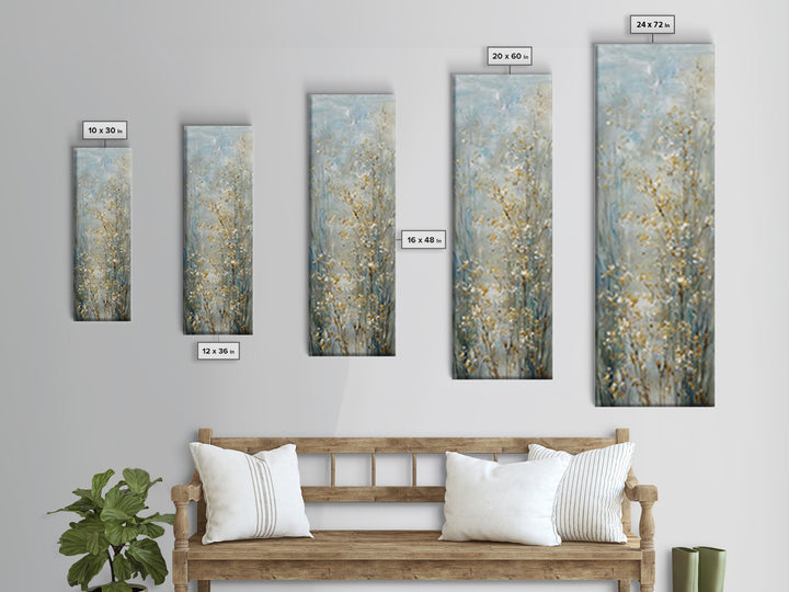 Sunlit Meadow with Wildflowers and Calm Mood Canvas Print, Medical Office Art, Animal Art, Office Decor, Fine Art, Calm, MOA-1x3-72