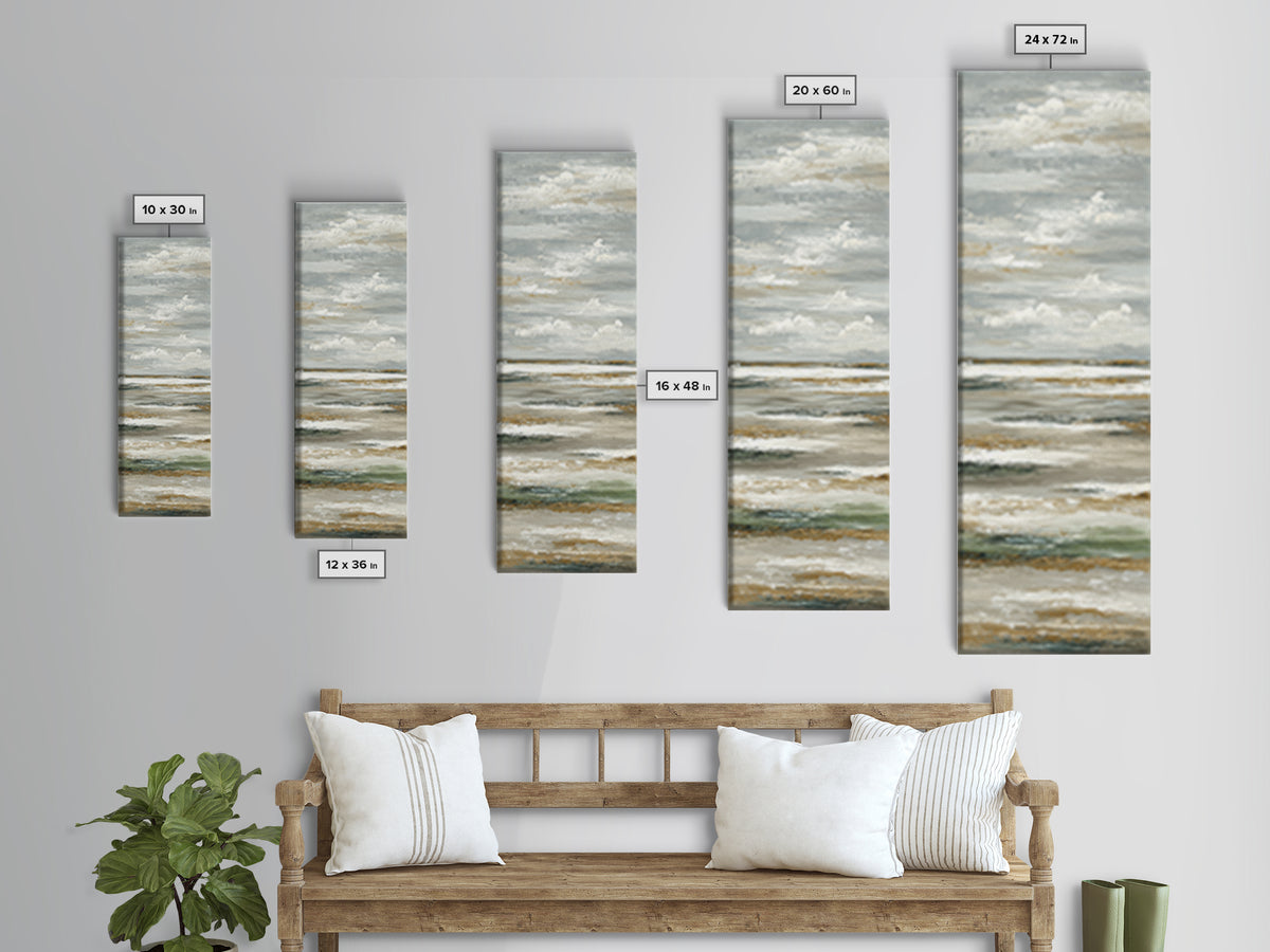 Large Neutral Landscape Framed Canvas Print, Medical Office Art, Printable Card, Office Decor, Fine Art, Calm, School Nurse Art, MOA-1x3-76
