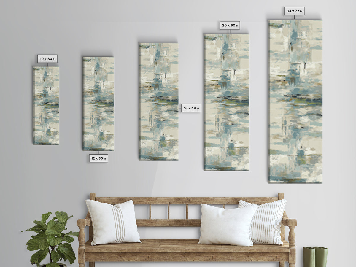 Clean Geometric Composition Canvas Print, Medical Office Art, Fine Art Print, Office Decor, Abstract Art, Calm, Wall Decor, MOA-1x3-94