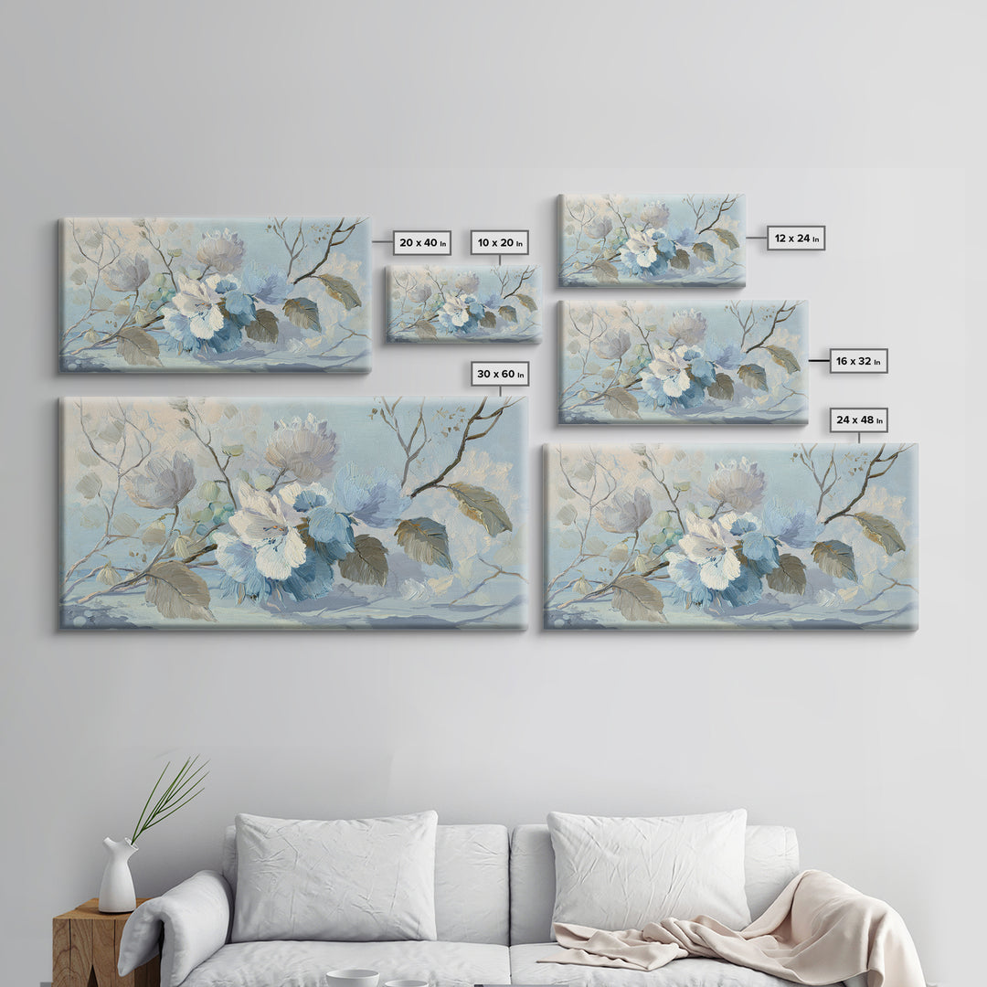 Lavender Botanical Still Life Canvas Print, Medical Office Art, Contemporary Art, Office Decor, Fine Art, Calm, Animal Art, MOA-2x1-17