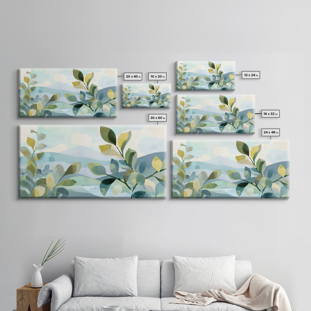 Fresh Citrus and Leaves for Bright Optimism Framed Canvas Print, Medical Office Art, Statement Artwork, Office Decor, Calm, MOA-2x1-20