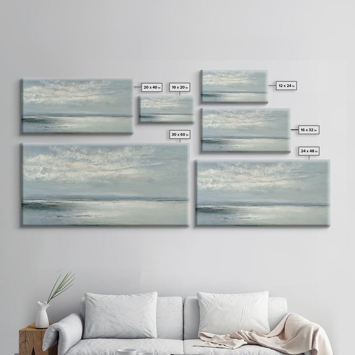 Large Neutral Landscape Canvas Print, Medical Office Art, Wall Art, Office Decor, Watercolor Art, Calm, Printable Card, MOA-2x1-36