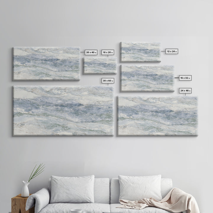 Subtle Marble Texture Canvas Print, Medical Office Art, Printable Wall Art, Office Decor, Oil Painting, Calm, Anatomy Wall Art, MOA-2x1-39