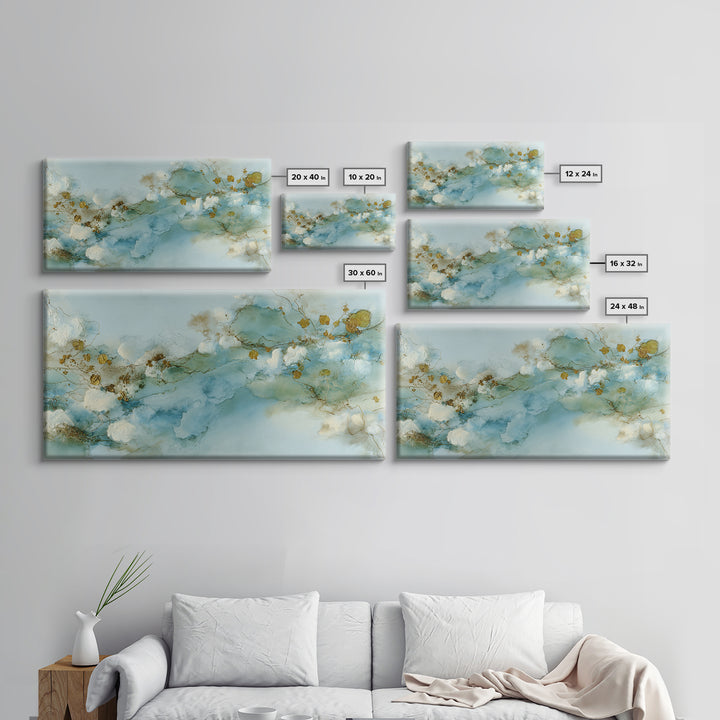 Fresh Citrus and Leaves for Bright Optimism Canvas Print, Medical Office Art, Office Decor, Abstract Art, Calm, MOA-2x1-44