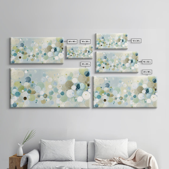 Abstract Cells and Circles as Soothing Pattern Canvas Print, Medical Office Art, Printable Art, Office Decor, Abstract Art, MOA-2x1-49
