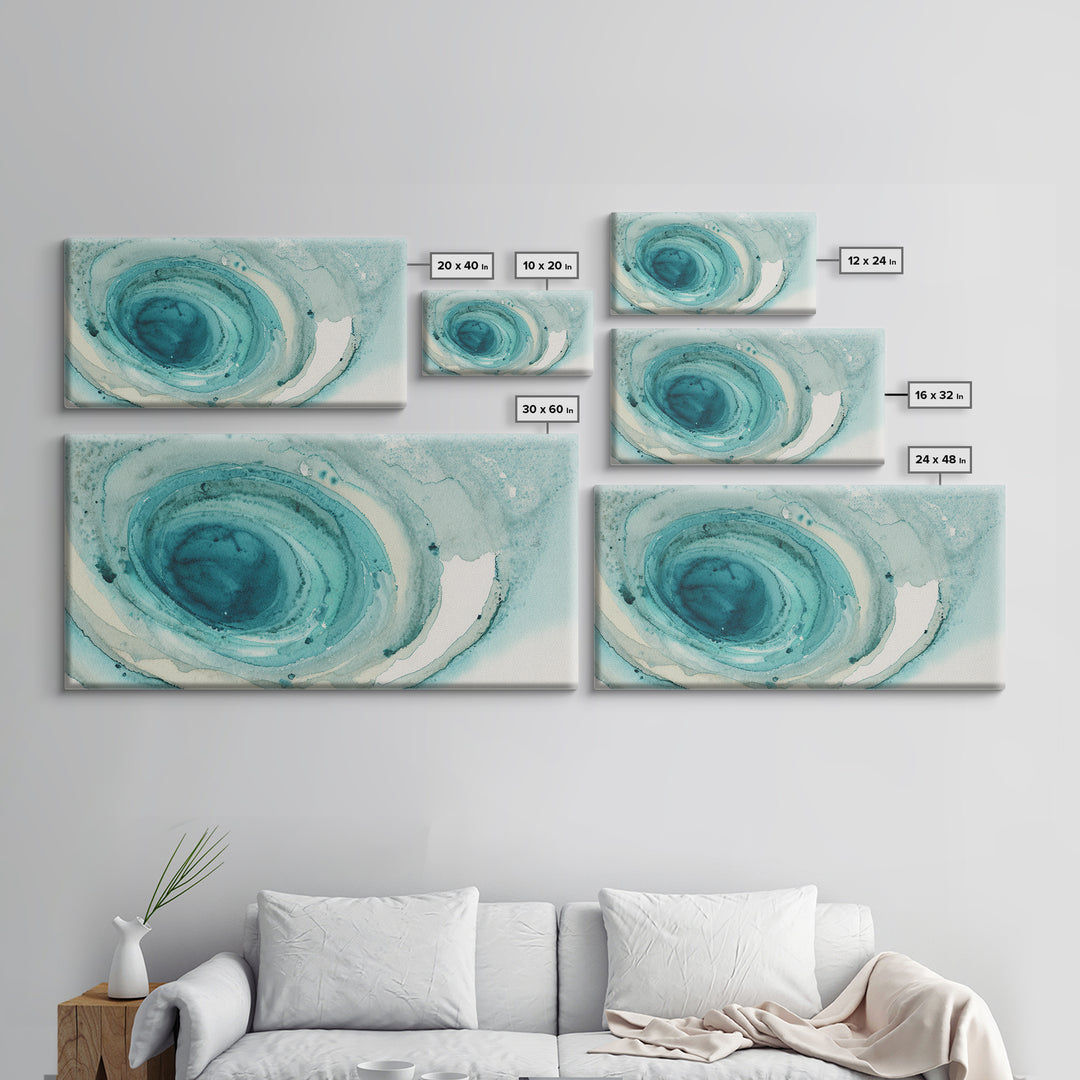 Abstract Healing Spiral Framed Canvas Print, Medical Office Art, Anatomy Poster, Office Decor, Abstract Art, Calm, Modern Decor, MOA-2x1-59