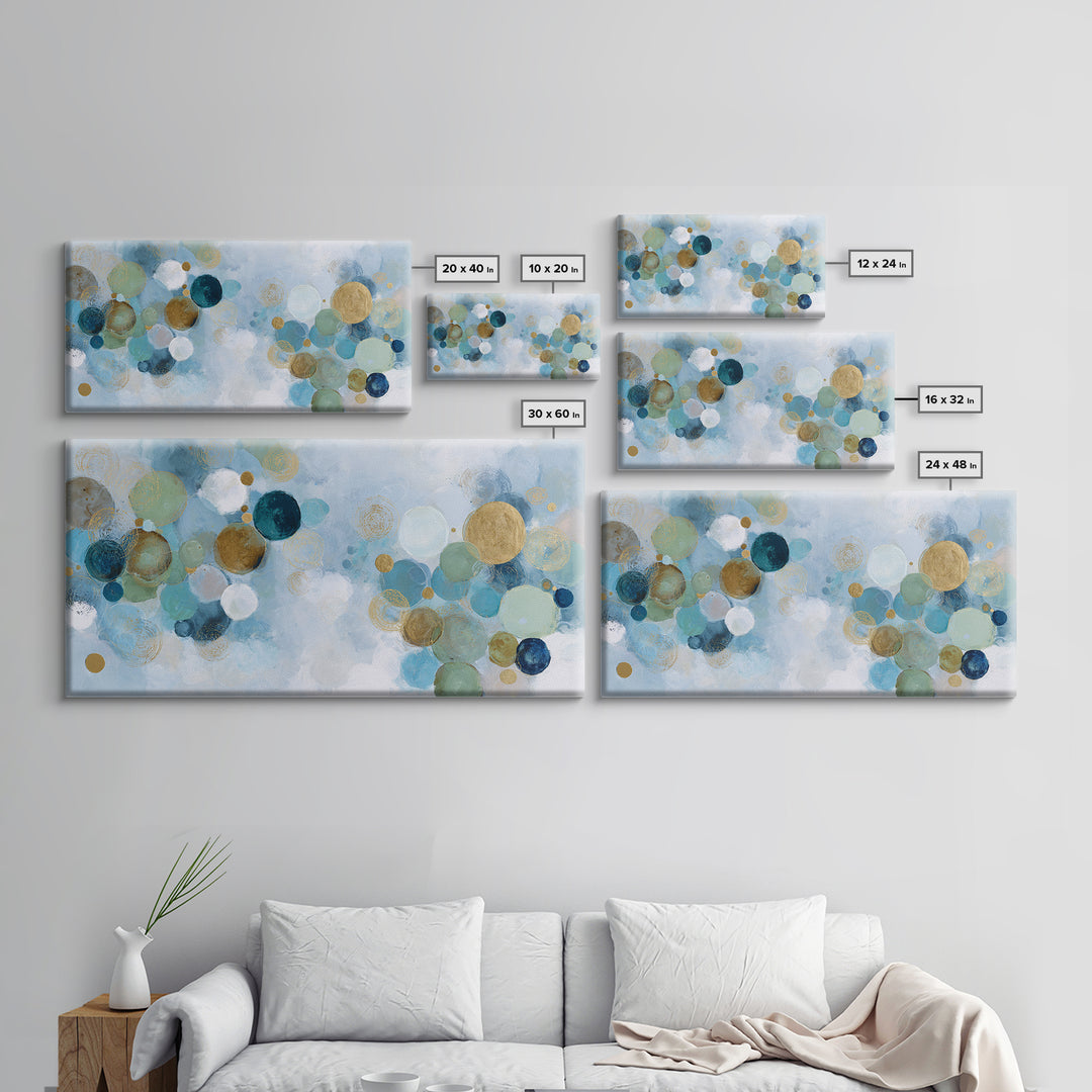 Abstract Cells and Circles as Soothing Pattern Canvas Print, Medical Office Art, Printable Art, Office Decor, Abstract Art, MOA-2x1-73