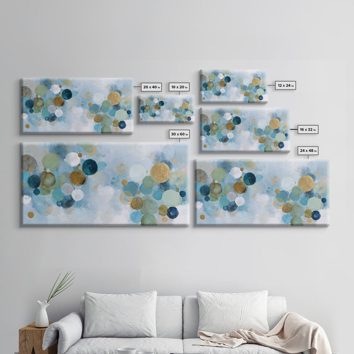 Abstract Cells and Circles as Soothing Pattern Canvas Print, Medical Office Art, Printable Art, Office Decor, Abstract Art, MOA-2x1-73