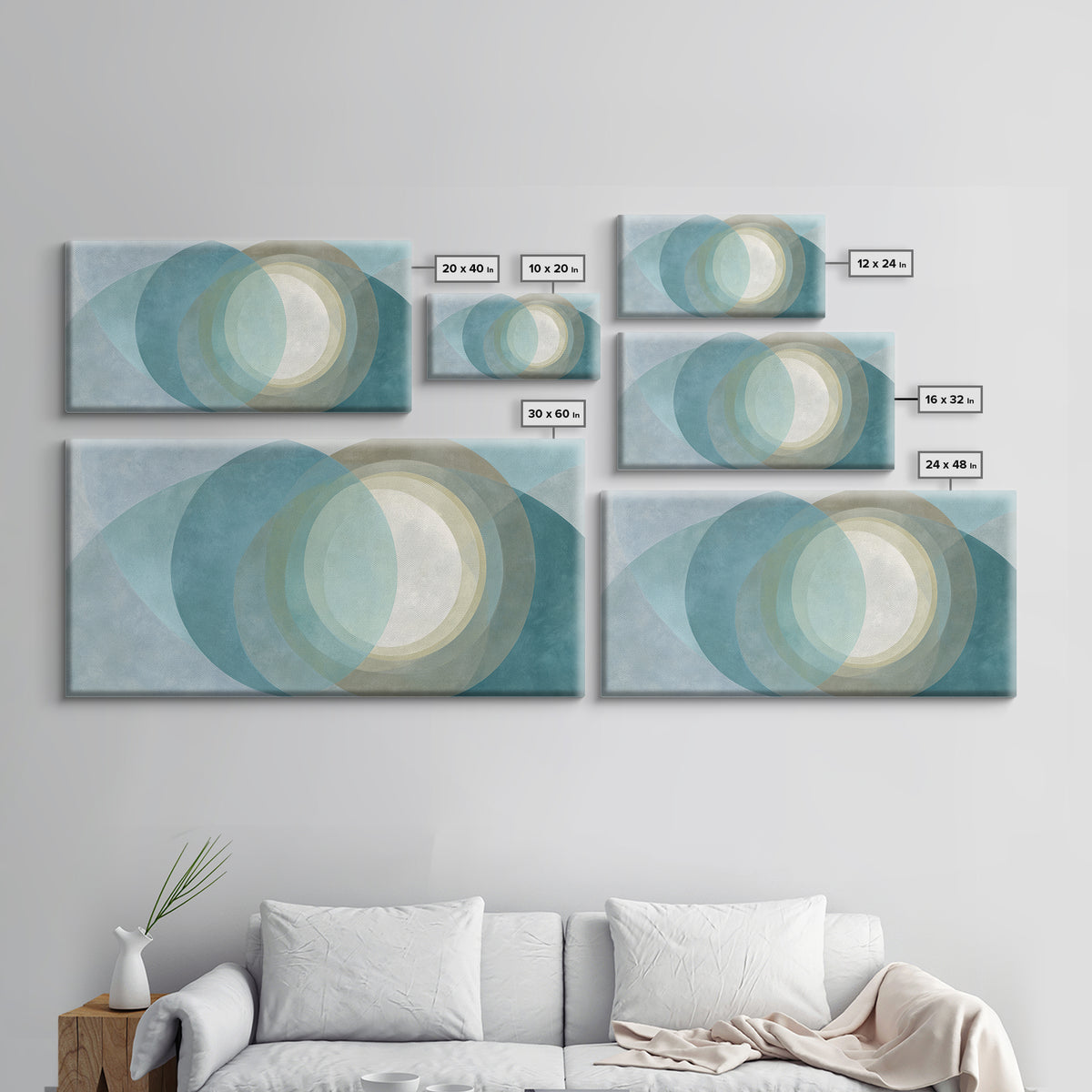 Abstract Healing Spiral Framed Canvas Print, Medical Office Art, Contemporary Art, Office Decor, Fine Art, Calm, Animal Art, MOA-2x1-83