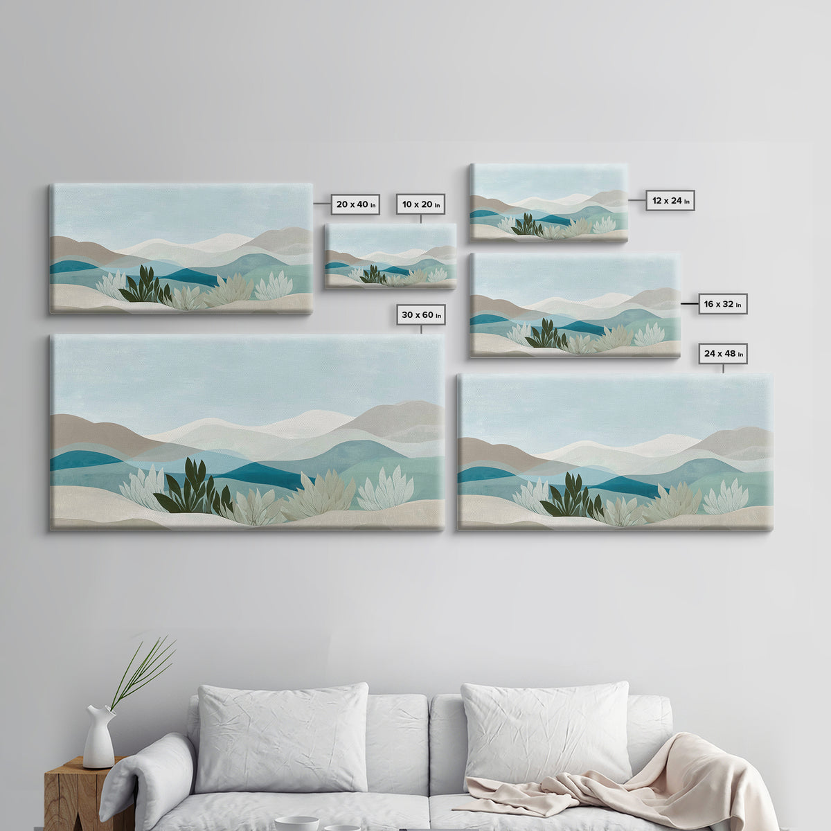 Simple Line Figure Framed Canvas Print, Medical Office Art, Home Decor, Office Decor, Calm, Medical Art, Medical Office Decor, MOA-2x1-86