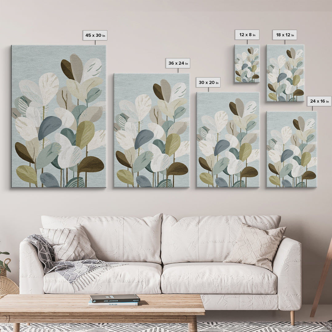 Clean Geometric Composition Framed Canvas Print, Medical Office Art, Room Decor, Office Decor, Abstract Art, Calm, MOA-2x3-18