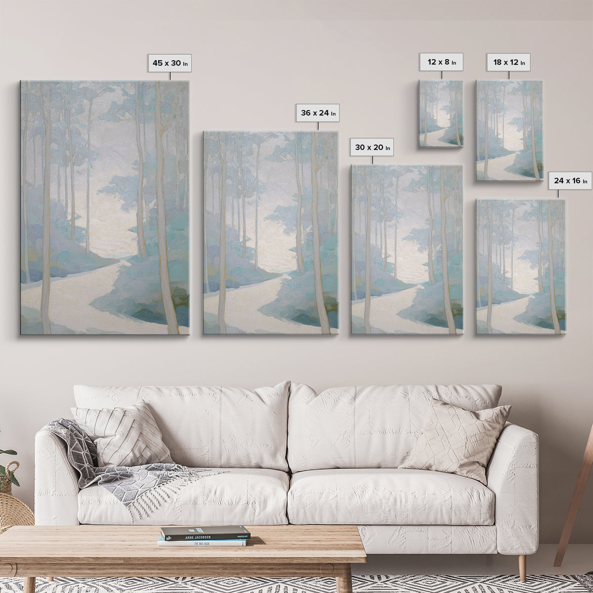 Gentle Forest Path Canvas Print, Medical Office Art, Digital Wall Art, Office Decor, Fine Art, Calm, Healthcare Wall Art, MOA-2x3-49