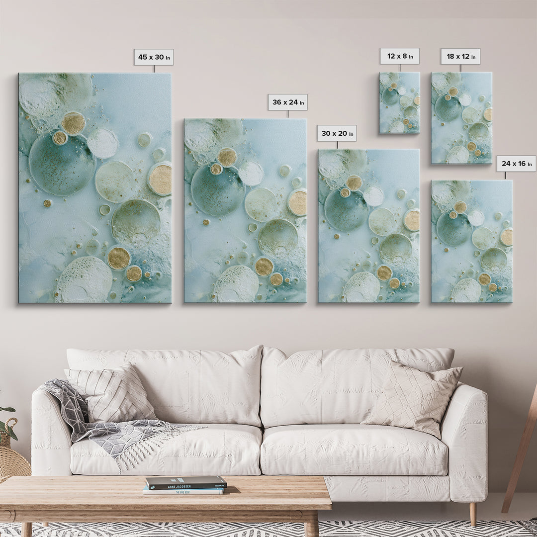 Abstract Cells and Circles as Soothing Pattern Canvas Print, Medical Office Art, Minimalist Art, Office Decor, Fine Art, Calm, MOA-2x3-61