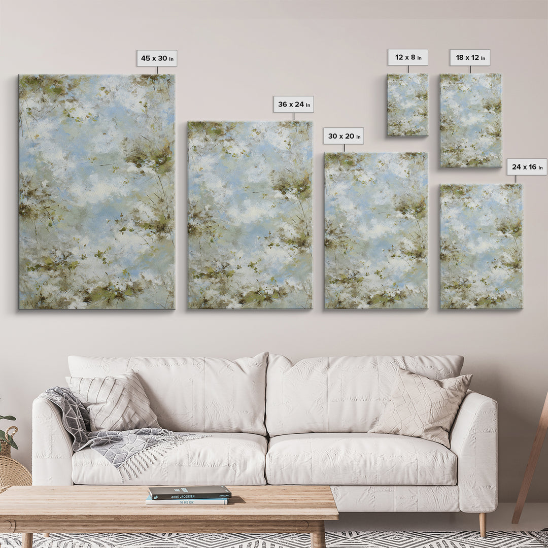 Sunlit Meadow with Wildflowers and Calm Mood Canvas Print, Medical Office Art, Medical Student Gift, Office Decor, Calm, MOA-2x3-68