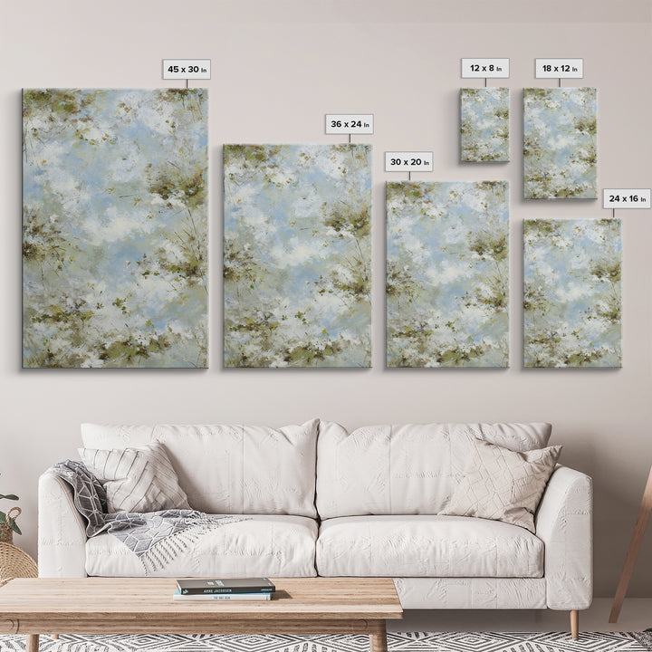 Sunlit Meadow with Wildflowers and Calm Mood Canvas Print, Medical Office Art, Medical Student Gift, Office Decor, Calm, MOA-2x3-68