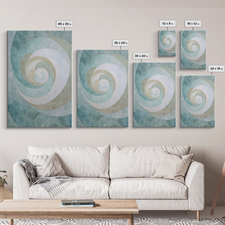 Abstract Healing Spiral Canvas Print, Medical Office Art, Digital Wall Art, Office Decor, Fine Art, Calm, Healthcare Wall Art, MOA-2x3-71