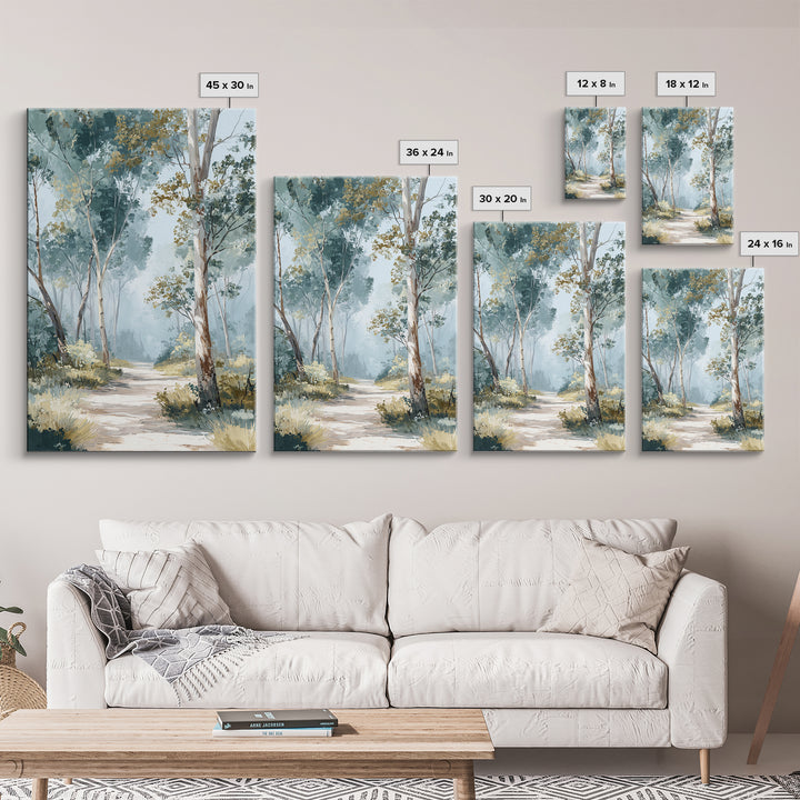 Gentle Forest Path Framed Canvas Print, Medical Office Art, Animal Art, Office Decor, Fine Art, Calm, Heart Anatomy Print, MOA-2x3-73