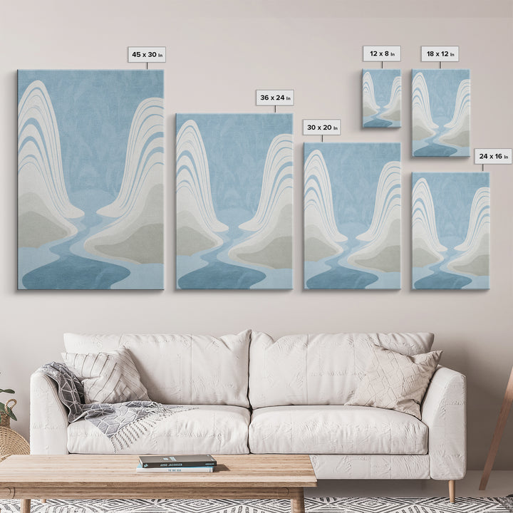 Simple Line Figure Framed Canvas Print, Medical Office Art, Digital Art, Office Decor, Fine Art, Calm, Medical Decor, MOA-2x3-74