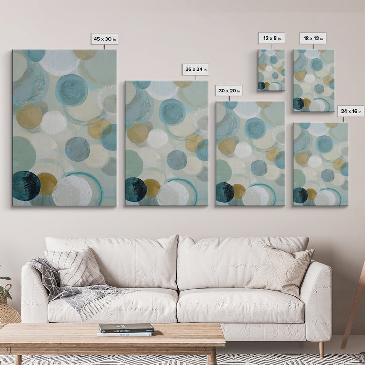 Abstract Cells and Circles as Soothing Pattern Canvas Print, Medical Office Art, Medical Office Decor, Office Decor, Calm, MOA-2x3-85