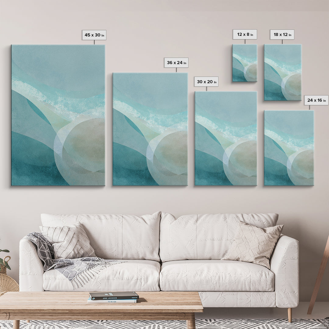 Calming Blue Abstract Canvas Print, Medical Office Art, Wall Decor, Office Decor, Abstract Art, Calm, Medical Office Decor, MOA-2x3-9