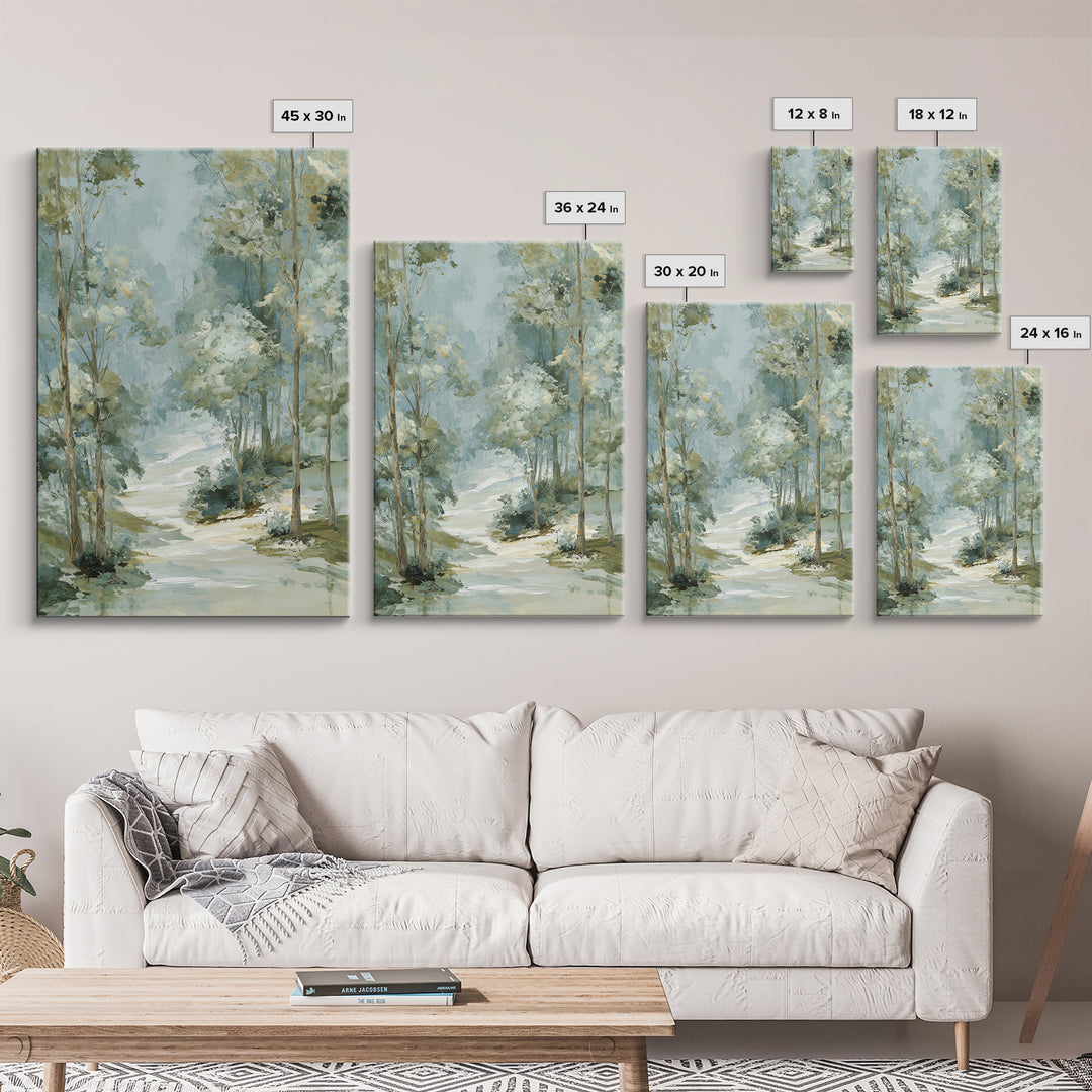 Gentle Forest Path Framed Canvas Print, Medical Office Art, Animal Art, Office Decor, Fine Art, Calm, Heart Anatomy Print, MOA-2x3-97