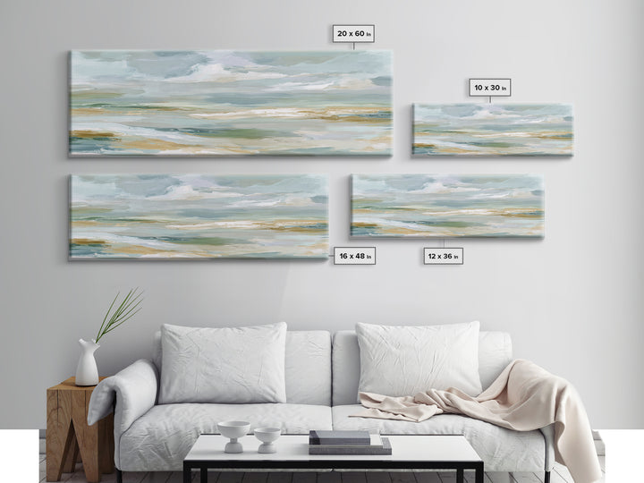 Sky and Cloud Scene Framed Canvas Print, Medical Office Art, Medical Art, Office Decor, Calm, Biology Art, Nurse Wall Art, MOA-3x1-1