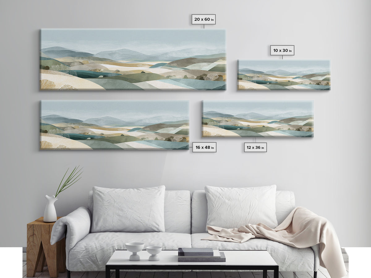 Clean Geometric Composition Canvas Print, Medical Office Art, Dental Office Decor, Office Decor, Abstract Art, Calm, Brain Art, MOA-3x1-26