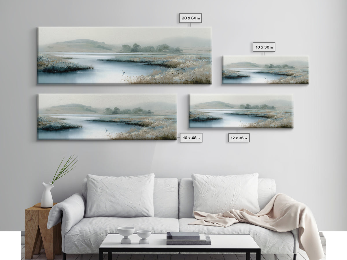 Blue Heron Standing Canvas Print, Medical Office Art, Wall Art, Office Decor, Fine Art, Calm, Printable Card, Medical Art, MOA-3x1-30