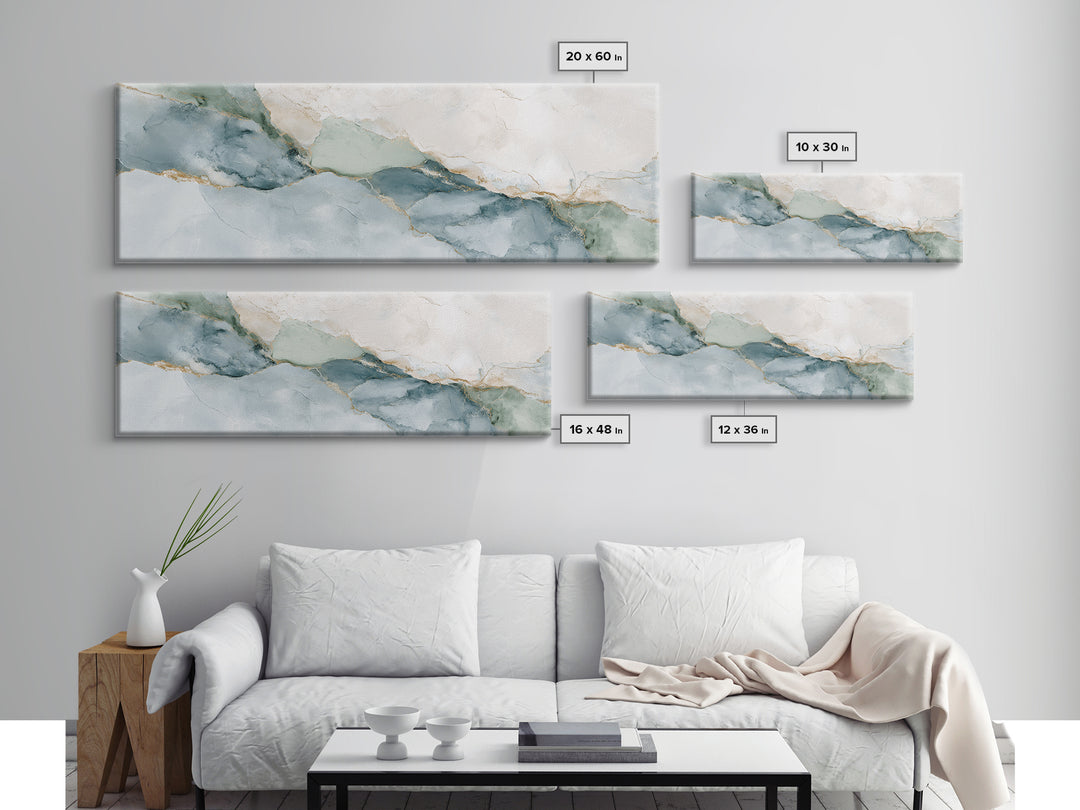 Subtle Marble Texture Canvas Print, Medical Office Art, Art Print, Office Decor, Calm, Printable Art, Medical Student Gift, MOA-3x1-35