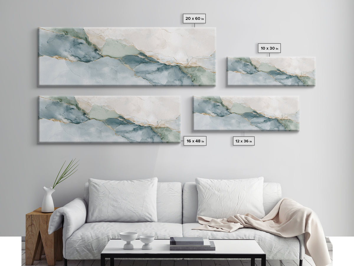 Subtle Marble Texture Canvas Print, Medical Office Art, Art Print, Office Decor, Calm, Printable Art, Medical Student Gift, MOA-3x1-35